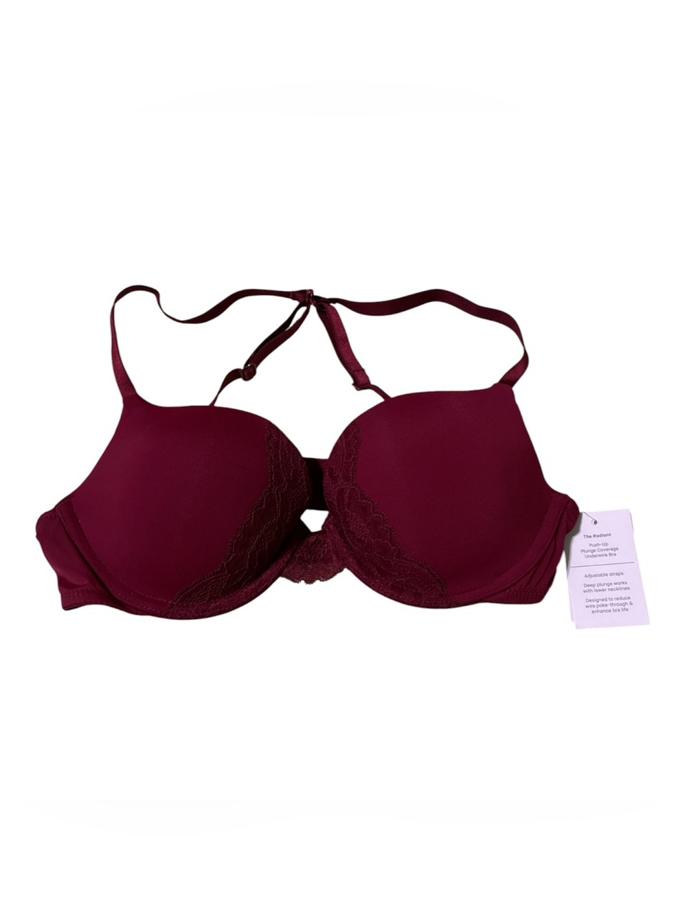 Auden Burgundy Lace T-Shirt Bra